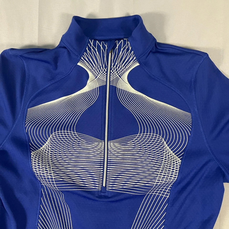 Pullover Annika Cutter & Buck para mujer XL azul CB DryTec 1/2 cremallera golf UPF 50+ Foto 3 de 4