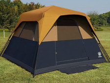 6 Person Camping Tent, Blackout Design Tent for Camping Instant Cabin Tents for