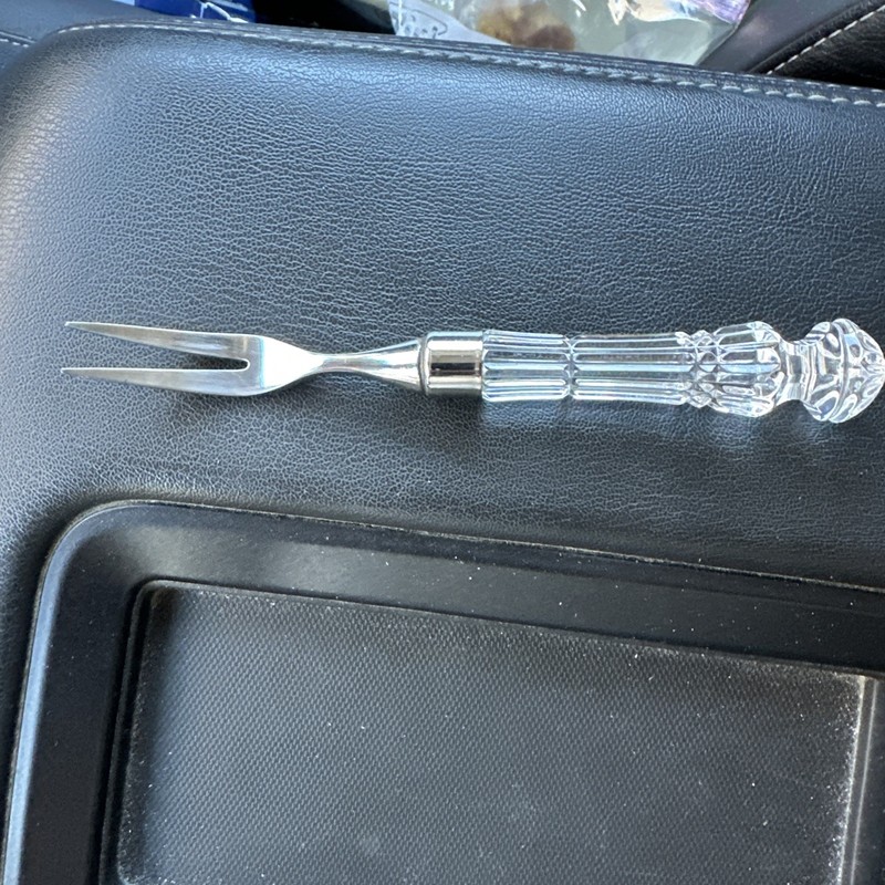 *VINTAGE* Waterford Crystal WAT 01 Olive / Cocktail Fork 6 5/8" Made in IRELAND