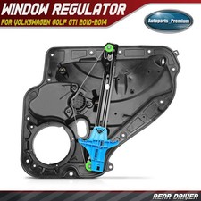 Rear Driver Side Power Window Regulator for Volkswagen Golf GTI 2010-2014 Golf R