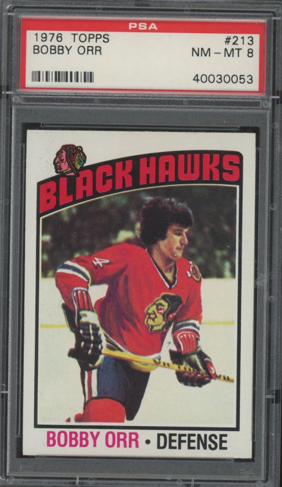 1976-77 Topps #213 Bobby Orr PSA 8 HOF