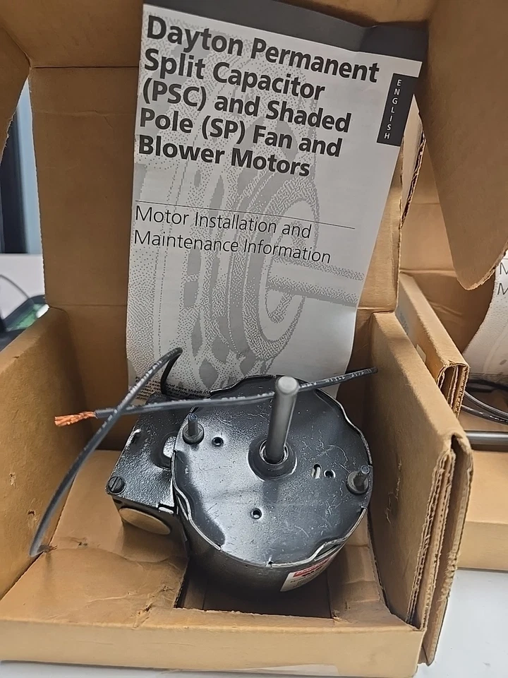 Dayton 3M556D 1/40HP Direct Drive Squirrel Cage Blower Fan 115V 1A 1550RPM NOS - Image 3 of 3