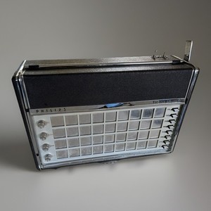 Poste Radio Vintage Philips B2F80A – 1950 – Beige – 220V – Bon état De Marche