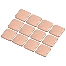Heatsink Copper Pad Shim 15mmx15mmx2mm Thermal Conductive Heat Sink 12Pcs