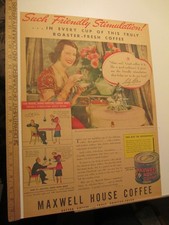 newspaper ad 1936 MAXWELL HOUSE coffee can Lily Pons Metropolitan opera singer