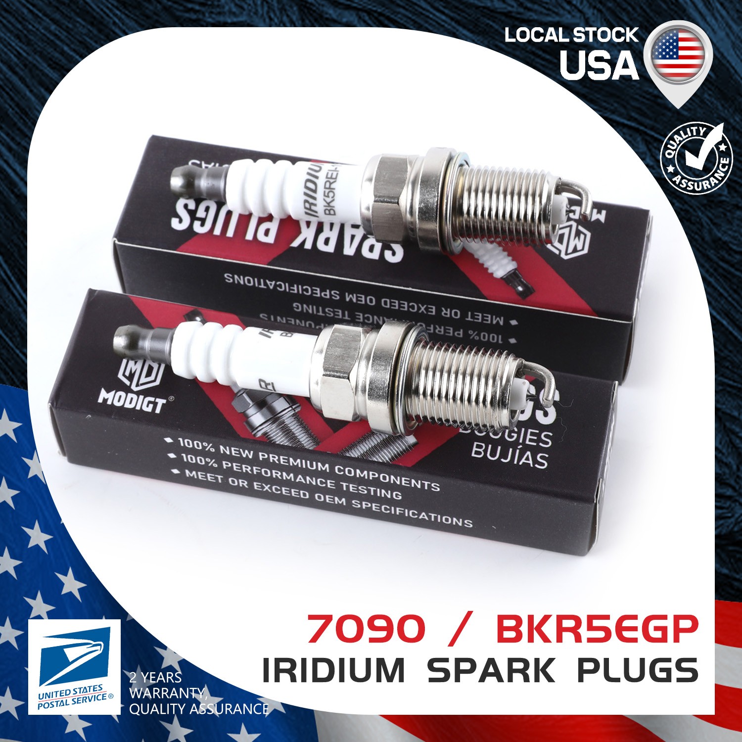 OEM QUALITY Laser Iridium Spark Plugs 4 For NGK 7090 BKR5EGP For Nissan Altima