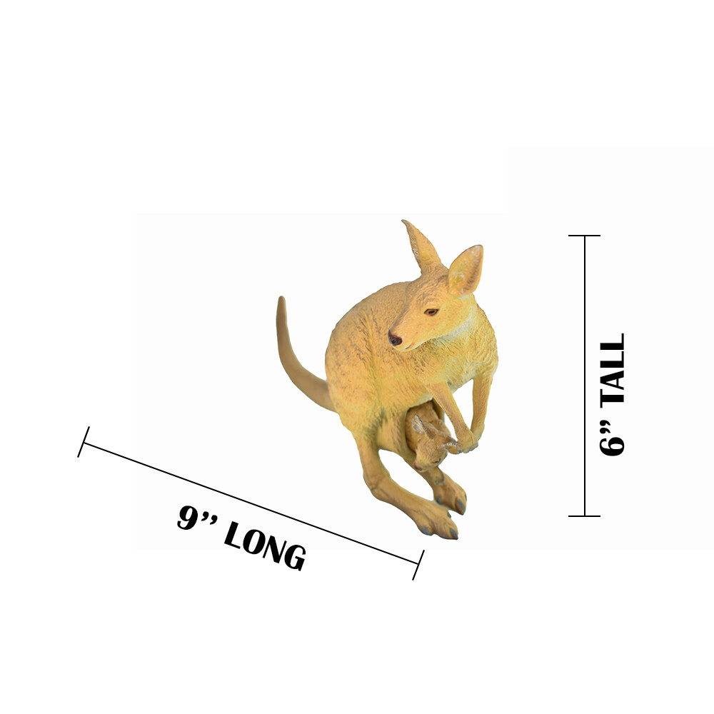 こちらはKangarooページです。 Kangaroo With Baby, Life Like Plastic Replica 9
