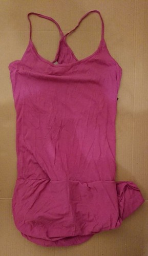 BNWT Women's Bench Top Maybeagain Pink Dual Layered Small Short Sleeved Straps - Picture 5 of 9