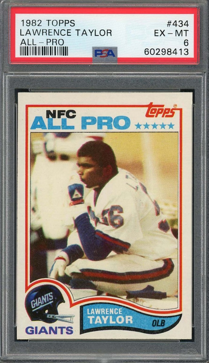 Lawrence Taylor 1982 Topps All-Pro Football Rookie Card RC #434