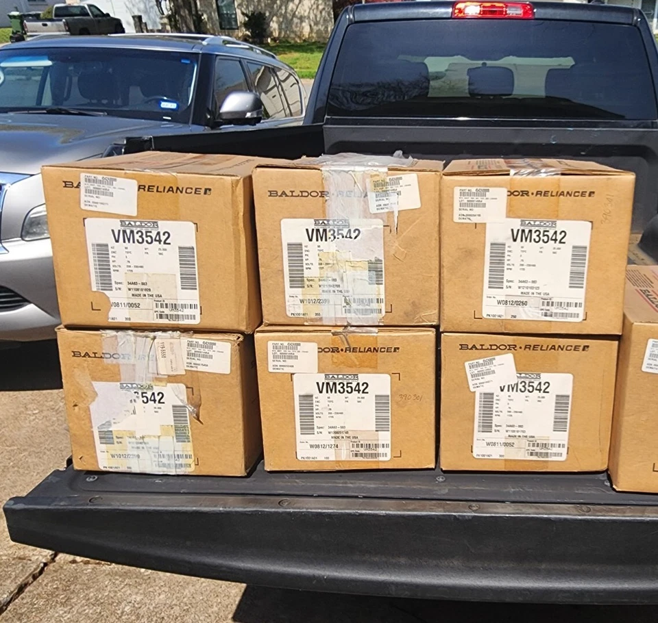 Baldor-Reliance Vm3542 3-Phase Ac Induction Motor, 3/4 Hp, 56C Frame, 208V Ac, - Image 4 of 4