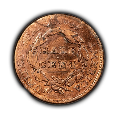 1811 1/2c Classic Head Half Cent - Fine/VF Key Date - SKU-Y5643 - Picture 3 of 8