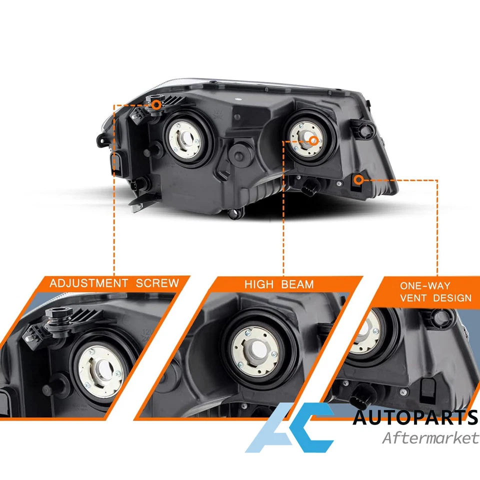 For 2008-2014 Dodge Avenger SXT SE Headlights Assembly Left Right 08-14 Clear Foto 4 de 4