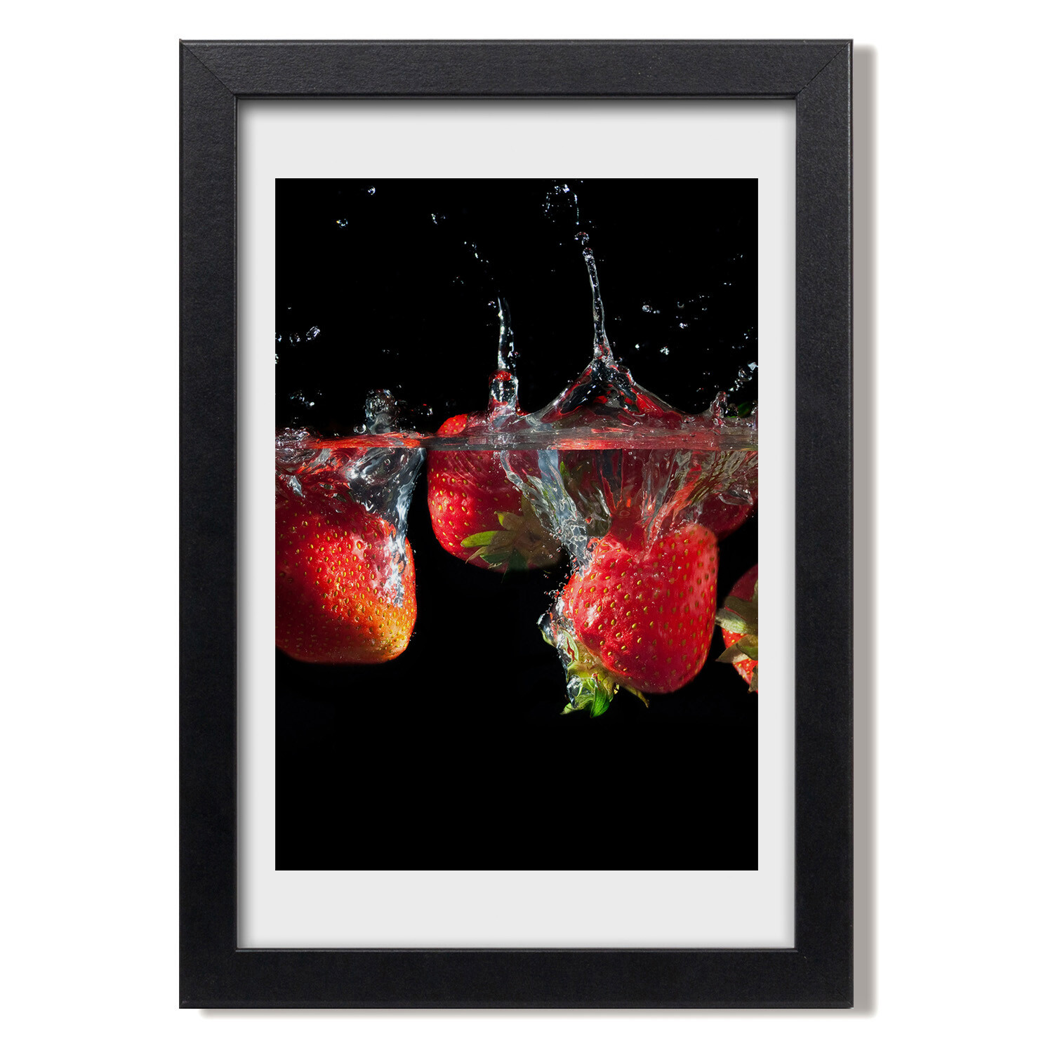 Impresiones Modernas para Decoración del Hogar Pinturas 20x30 Fresas en el agua