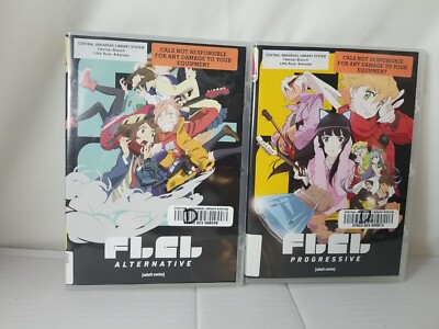 Furi Kuri FLCL Alternative Canvas Art Poster Haruko Haruhara, Mamimi Samejima +