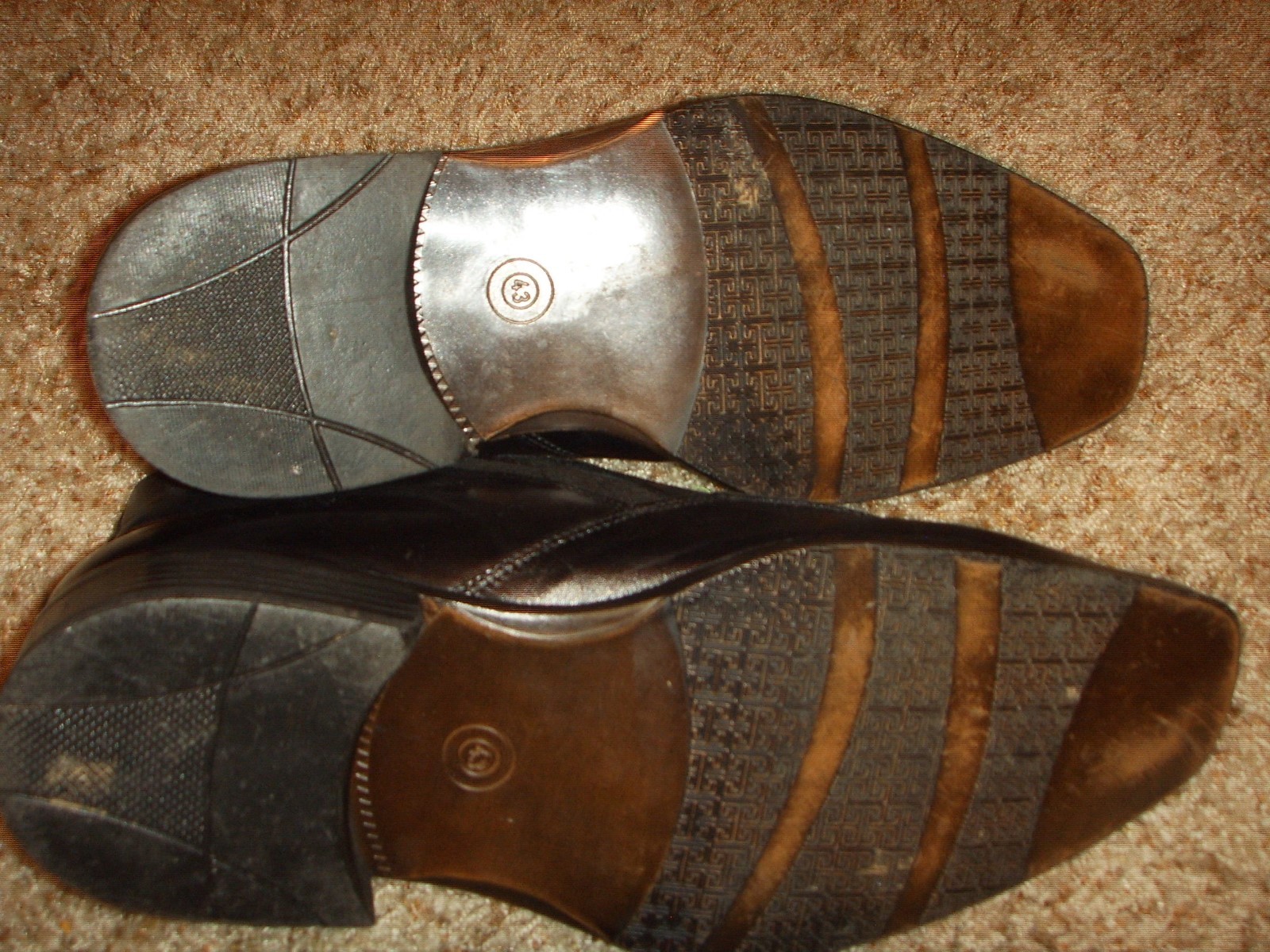 Bata Italy Black Leather Buckle Boots Mens Size 43 Gem