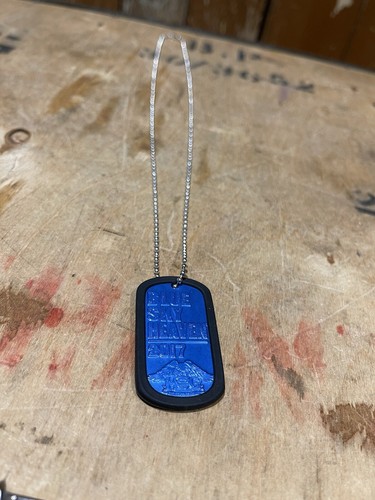 Harley-Davidson Motorcycles HOG Dog Tag Blue Sky Heaven 2017 catena metallo argento - Foto 2 di 10