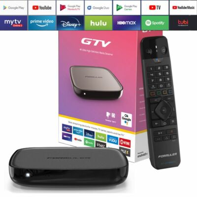 Formuler GTV 4K UHD IPTV Android 9 Player H.265 2GB RAM 16GB Flash Gigabit 5GHz 