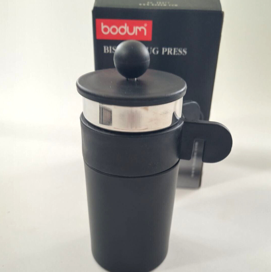 Bodum Bistro Mug Press Stainless Steel Travel French Coffee Press Tea Maker NIB