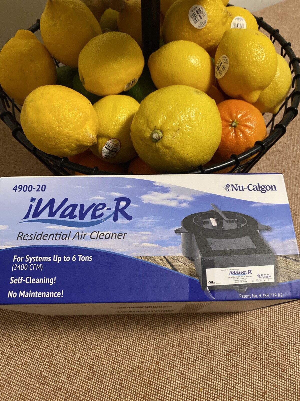 NuCalgon Iwaver Self Cleaning Residential Air Purifier ( Never Opened