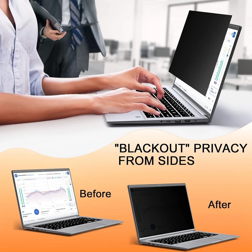 15.6 Inch 16:9 Privacy Filter for 0A61771 Lenovo ThinkPad Edge E520 L520 T510 - Image 2 of 4