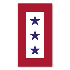 Blue Star Service Flag (3 Star)  Magnet