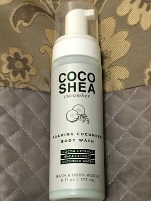 ONE Bath & Body Works Coco Shea Refreshing Cucumber Foaming Body Wash NEW!