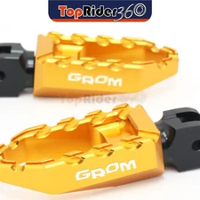 CNC BUZZ Front Foot Pegs Wide For Honda Grom MSX125 2013-2023 22 21 20 19 18 17