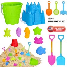 Sand Beach Castle Toys Set for Kids Bucket Shovel Rake Sand Molds Shovel  Rake