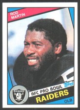 1984 Topps Rod Martin Los Angeles Raiders #112