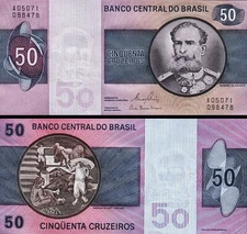 Brazil 50 Cruzerios 1980, UNC, P-194c, Sign 20