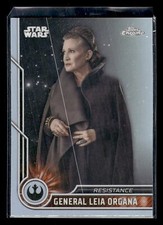 2023 Topps Chrome Star Wars 56 General Leia Organa Refractor Resistance