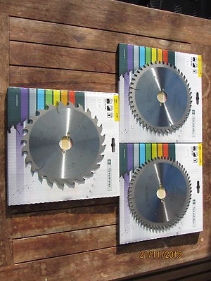 3er Set De Hm Lame Scie Circulaire / 190 x 30 Z 24/48/60 En Coffret Bois Stehle - Photo 1/3