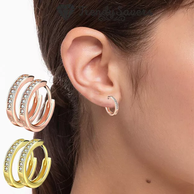 Huggie hoop earrings for sensitive ears outlet
