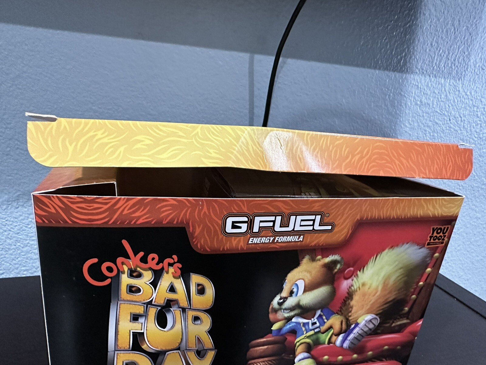G Fuel Conker's Bad Fur Day Mighty Poo Collector's Box w/ Youtooz