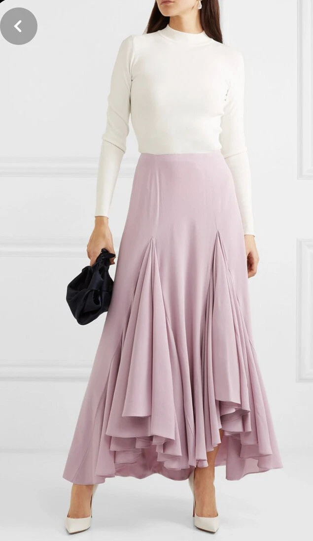 Giorgio Armani — NWT Women’s Giorgio Armani  Waterfall  Mulberry Silk Skirt EU 38, US 2 $3,895