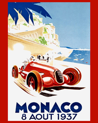 1937 Monaco Grand Prix - Color Ad Poster 8