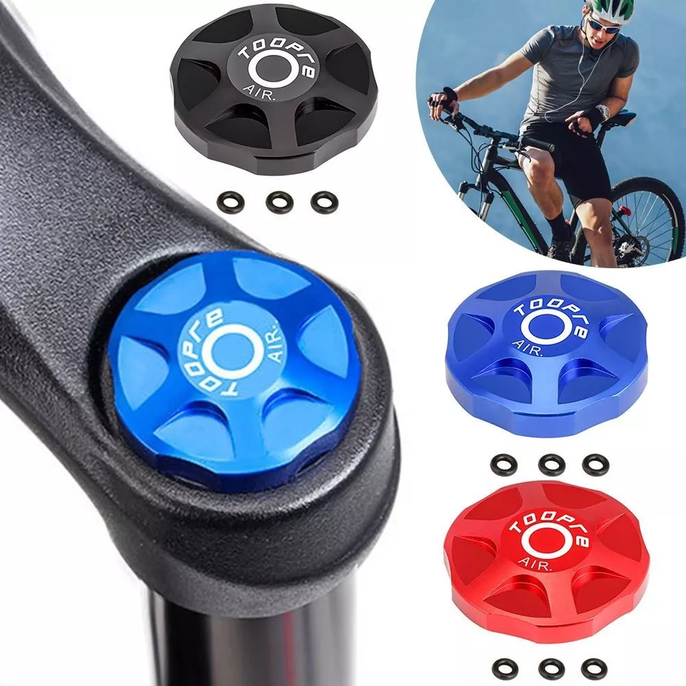 Shoulder Gas Caps Air Fork Cover Bicycle Fork Cover MTB Fork Cap Nozzle Cover US