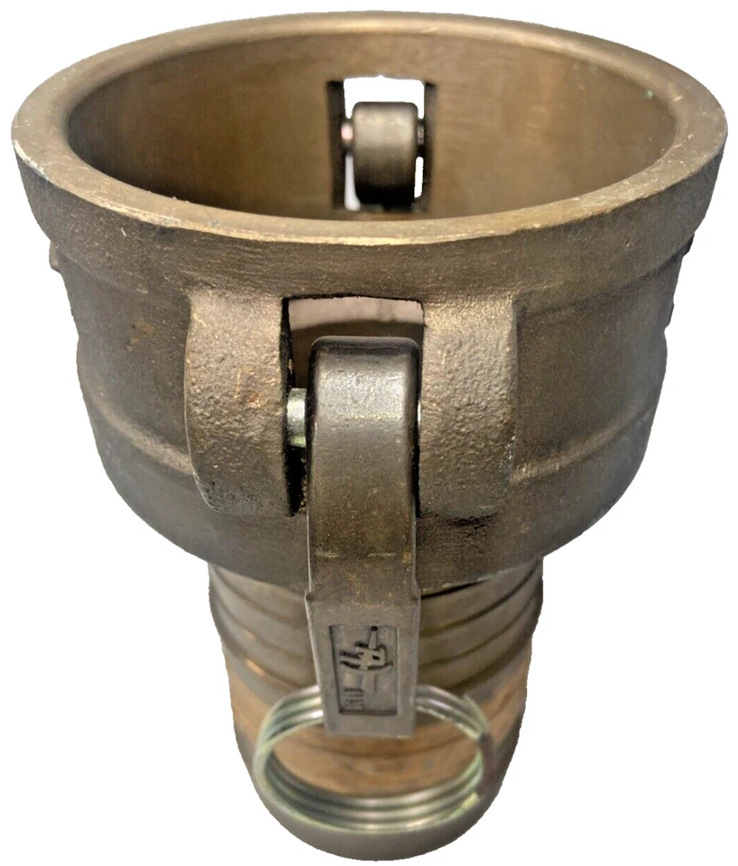 Brass PT 3” Female Camlock w/ Seal Hose Coupling Barb Shank 30C USA Trash Pump - Image 4 of 4