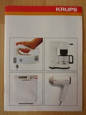 Heft Brosch&uuml;re Werbung Krups Mixer Handr&uuml;hrger&auml;t Kaffeemaschine Toaster ...