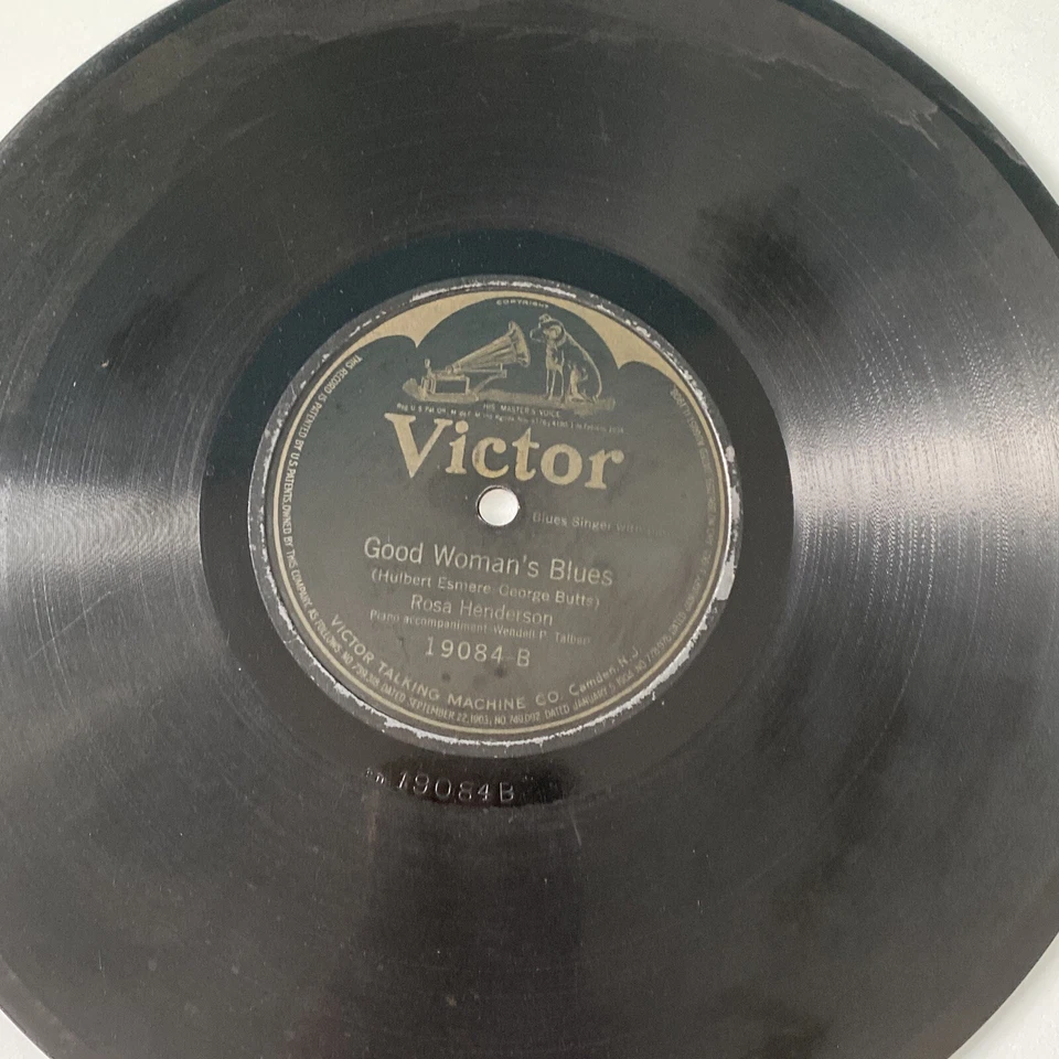 BLUES Rosa Henderson 78 rpm VICTOR 19084 I'm Broke Fooling With You 1924 V Foto 4 de 4