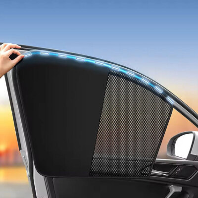 Magnetic Car Side Window Sun Shade Cover Visor Mesh Shield UV Block Screen