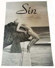 MADONNA Flyer SIN Club Night 1990's Sex Book Image Orig 2 Sided CARD FLYER 21cm