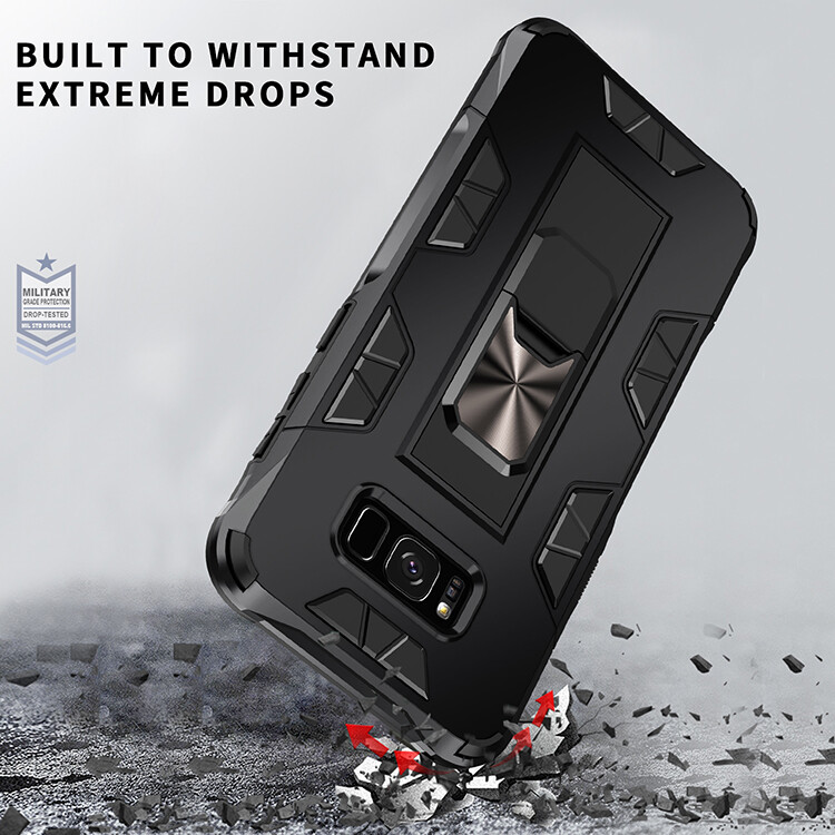 SAMSUNG - Galaxy gear 箱無し For Samsung Galaxy S8 / S8 Plus Case Kickstand Shockproof