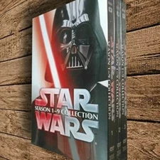 Star Wars Saga Season 1-9 DVD 15-Disc Complete Collection  1 Day Handling