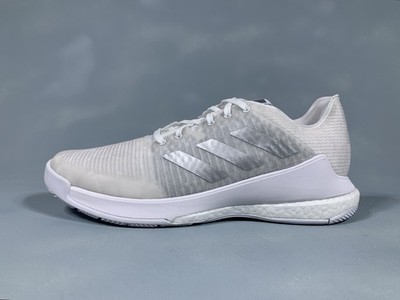 adidas Crazyflight Indoor Volleyball Shoes Boost White Silver HR0635 Women's 10