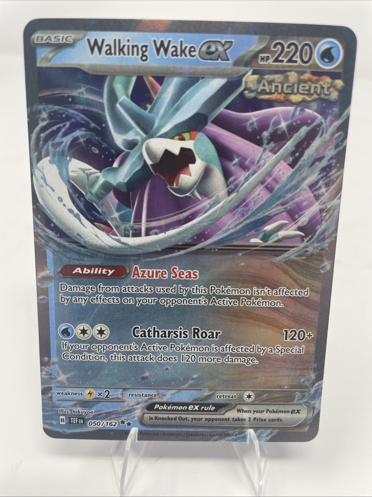 Walking Wake ex 050/162 Double Rare Temporal Forces - Pokemon TCG - Near Mint NM