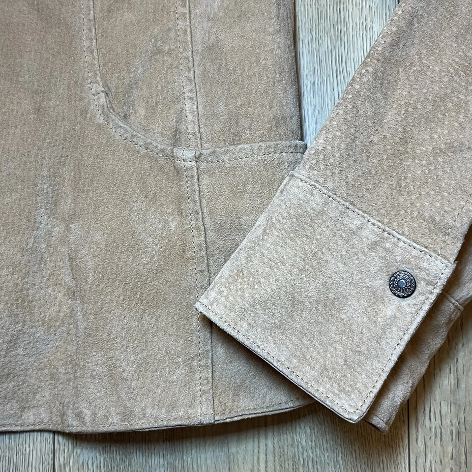 Chaqueta para mujer CJ Banks by Christoper Banks 100 % cuero de cerdo talla M” Foto 4 de 4