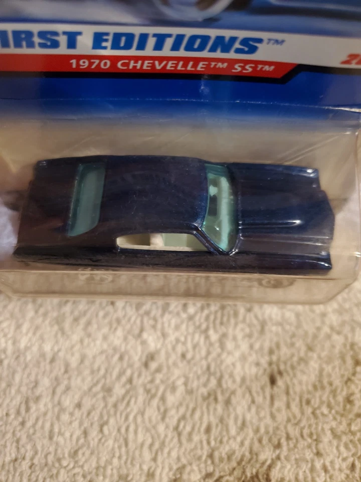 Chevy Chevelle SS 915 1999 1/64 primeras ediciones 1970 azul error 5 velocidades Foto 2 de 3