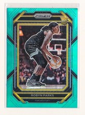 ROBYN PARKS 2023 PANINI PRIZM WNBA PRIZMS TEAL RC ROOKIE 7/49 *CHICAGO SKY*