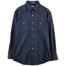 Vintage Pendleton Canyon Stripe Pattern Long Sleeve Light Flannel Shirt Men'...